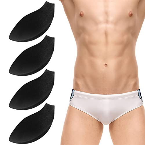 4pcs Bulge Sponge Underwear Bulge Cup Pad for Mens Underwear Swimwear Black2