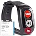 Produktbild tellimed Carino 3G - Notfallarmband Senioren mit Telefonfunktion, SIM Slot & ohne ABO - Senioren Notruf Armband & Notrufknopf für Senioren & Erwachsene