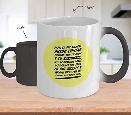Miniatura 2 de Regalo para Papa Taza de Cafe padre Vaso, taza café divertidas, tazas personalizadas, taza de café inspiradoras, taza con mensajes positivos.