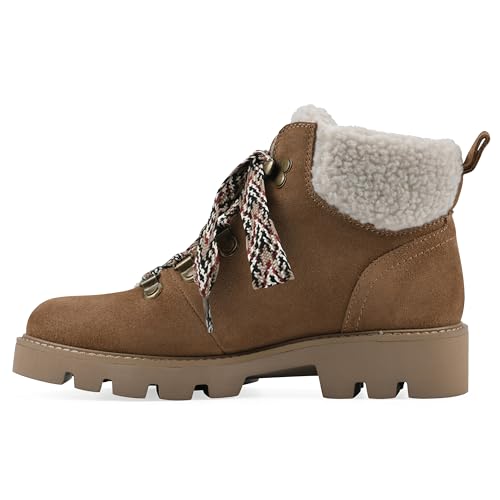 Botte de randonnée en daim haut de gamme White Mountain Gloving marron pour femme 40