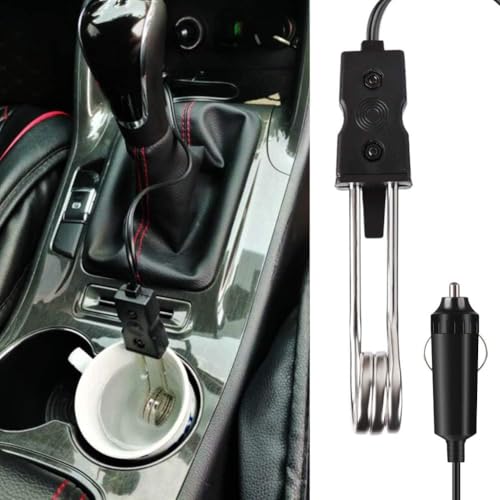 Auto-Warmwasserbereiter, Auto Tauchsieder, Tragbare Mini-Elektrofahrzeug-Warmwasserbadezimmer 12V passend für Haus-, Büro- oder Reisegebrauch