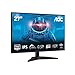 AOC Monitor da gioco 27B36X da 27 pollici FHD, 144 Hz, IPS, MPRT da 0,5 ms, sincronizzazione adattiva, HDR10, (1920 x 1080, HDMI 1x 1.4, DP 1x 1.4), nero