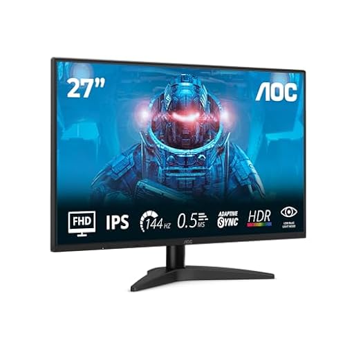 AOC 27B36X Monitor Gaming 27” FHD, 144Hz, IPS, 0.5 ms MPRT, Adaptive Sync., HDR10 (1920x1080, 1x HDMI 1.4, 1x DP 1.4) Negro | Ya disponible en tu tienda friki favorita! En mundofriki.es!