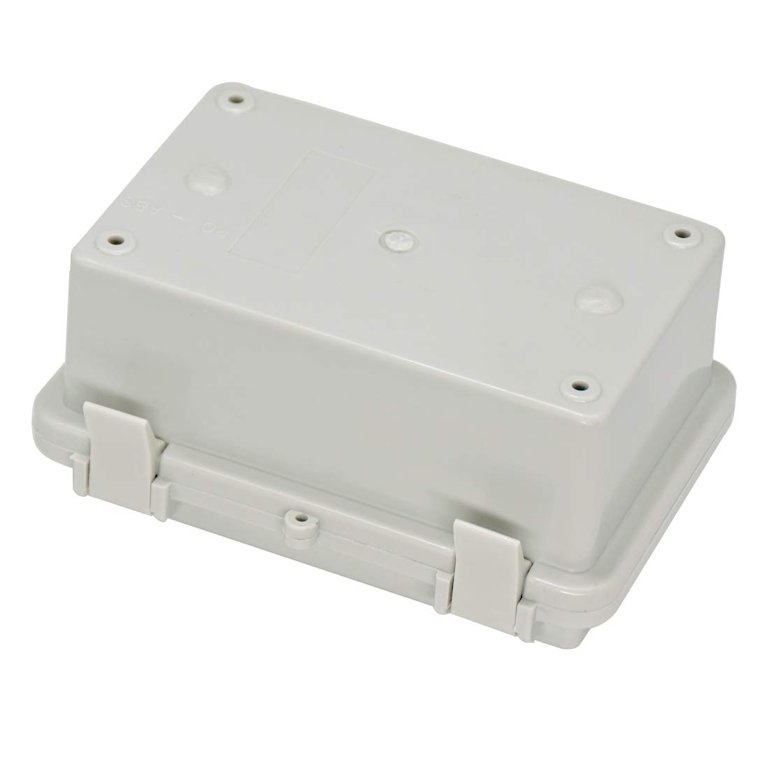 Zulkit Junction Box ABS Plastic Dustproof Waterproof IP65 Electrical Boxes Hinged Shell Outdoor Universal Project Enclosure Grey with Mounting Plates & Wall Brackets 5.9 x 3.9 x 2.8 inch