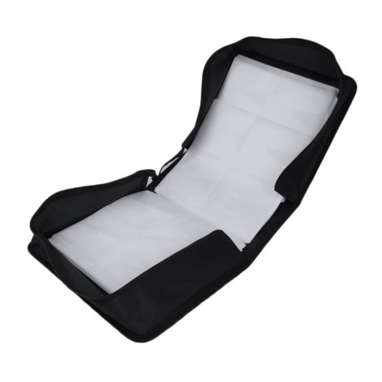 Cabilock Porta CD da Viaggio Grande Capacità, 360 Dischi, Nero, Chiusura a Zip, Organizer per Musica e Dvd in Casa e Auto