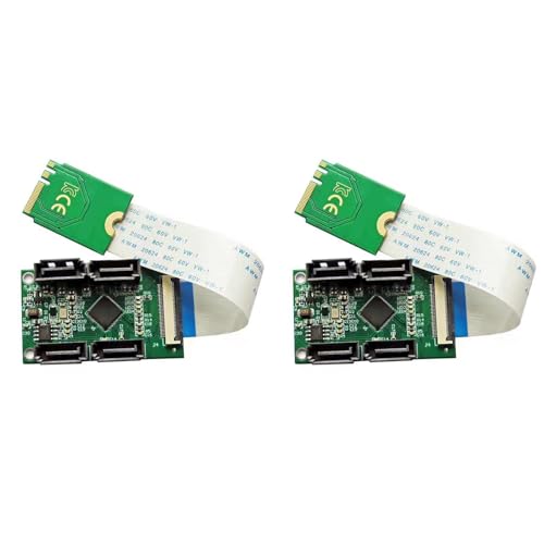 Adaptateur M.2 WiFi vers 4 SATA 3.0 ASM1064 pour étendre le stockage PC