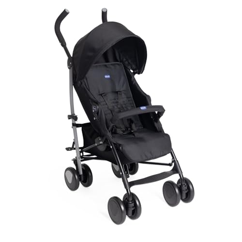 Chicco Echo Lite Poussette Bebé Légère, de 0 Mois à 22 kg, Poussette canne, Dossier inclinable et réglable en 4 positions, Siège Spacieux, Double Frein...