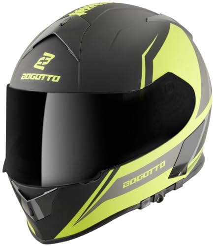 Bogotto V126 G-Evo Helm, schwarz/gelb, XL