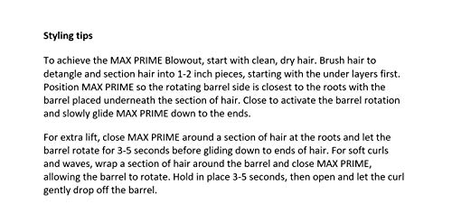 InStyler MAX 1.25” 2-Way Rotating Iron | Professional Tourmaline Ceramic Iron | Ionic Bristles | Straighten, Style & Curl Hair I Four Heat Settings | Adds Volume & Shine | Frizz Reducing Tool - Thumbnail 5