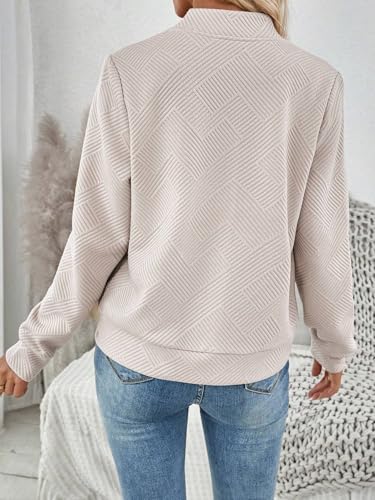 Casual jackets for women Fashionable Casual Jacquard Knitted Khaki Jacket2