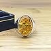 Muskan Handcraft Solid 925 Sterling Silver Mens Signet Ring, Oval Gemstone Unique Signet Ring For Men (Baltic Amber)