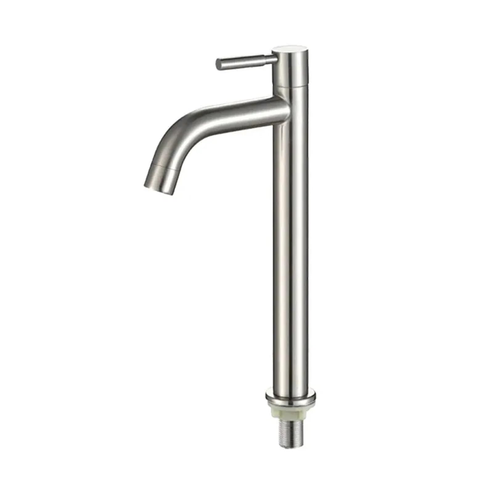 Grifo de cocina Solo Frío de acero inoxidable para fregadero y lavabo SilverB