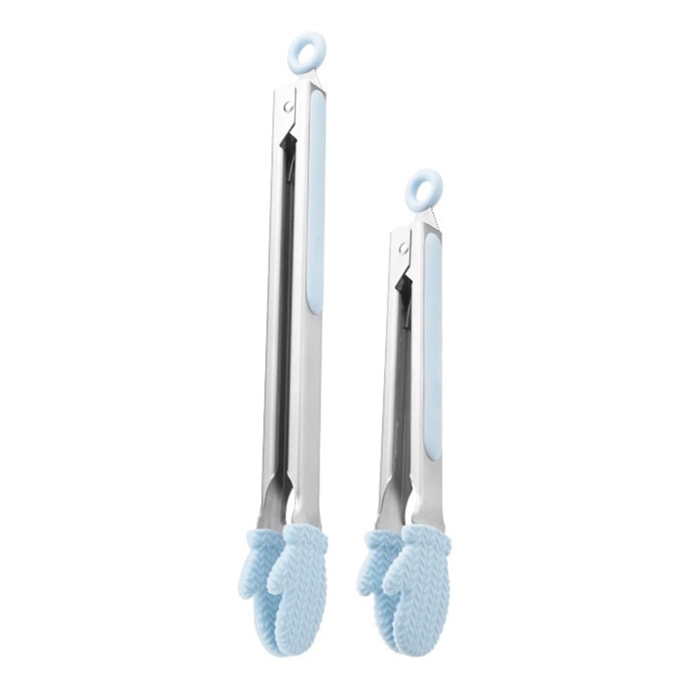 CTRLZS Barbecue Bread & Food Clips High Temperature Anti-Scalding Extended Steak Clips Barbecue Tools Blue