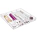 iDesign Clarity Plastic Drawer Organizer, Storage Container for Silverware, Utensils, Kitchen Gadgets in Pantry, Cabinets, Countertops, 4