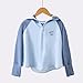Girls Rash Guard Long Sleeve Athletic Shirts for Girls Zip Up Hoodie Jackets UPF 50+ Sun Protection Shirts Lightweight SPF UV Shirt Summer Fashion Clothes 01# Blue 5 Years
