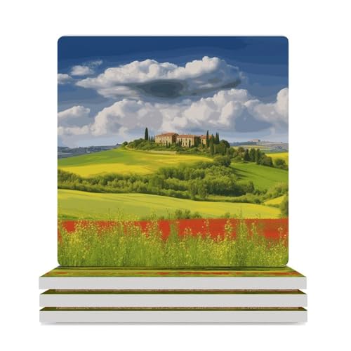 Dessous-de-verre réutilisable Toscane Printemps pour table basse - 2