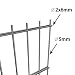Festnight Panel de Valla de Jardin Metalica 6 x 1.6 m (Longitud...