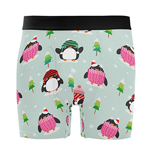 Bóxer para hombre Vnurnrn ultrasuaves calzoncillos elásticos premium de Navidad