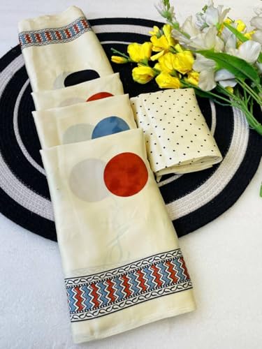 Image of SATIKA VASTRAM Modal Silk Ajrakh Saree Bandhani Design Crepe Printed Designer Pallu Attach Blouse Piece