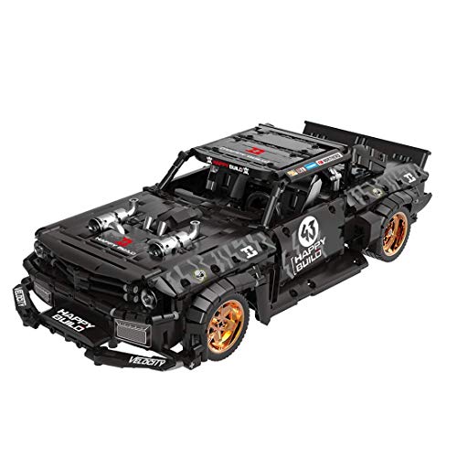 n.g. Home Decor Technischer Sportwagen für Ford Mustang Bausatz mit Fernbedienung und 3 Motoren 1639 Bricks - Kompatibel… – Bild 7