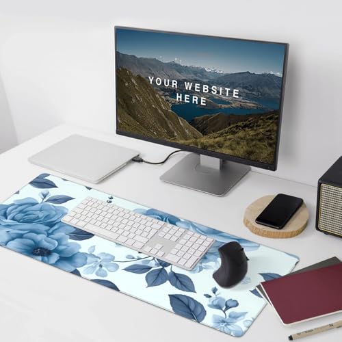 Tapis de souris étendu imperméable et antidérapant pour clavier et souris