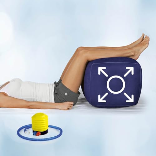 VITALmaxx Lit Étagé Cube Gonflable avec Pompe à Pied