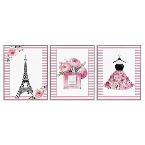 Lot de 3 giclées encadrées Stupell Industries Christine Simpson Gris 30x24 cm