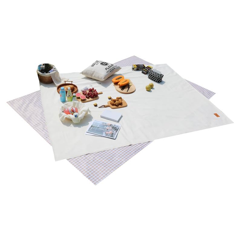 Coperta da picnic con tracolla e maniglia, per picnic, impermeabile, sabbia, per esterni, giardino, campeggio, viaggi, erba, escursioni, stile G, 150 x 150 cm