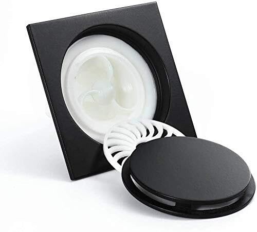 Couvercle de drain de douche anti-odeur et anti-engorgement noir