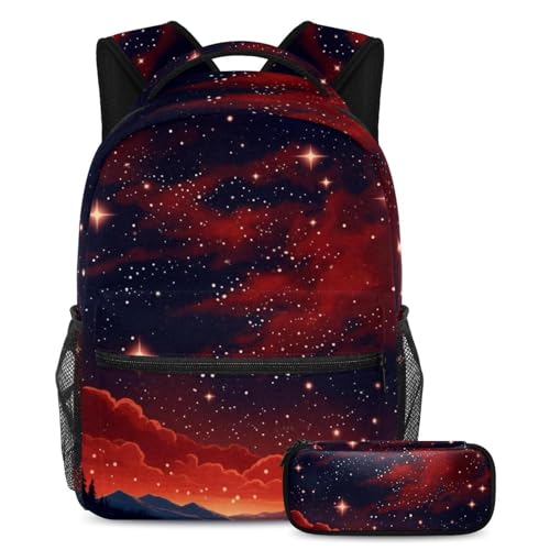 Sac à dos avec trousse pour ados soulageant le dos avec style au collège