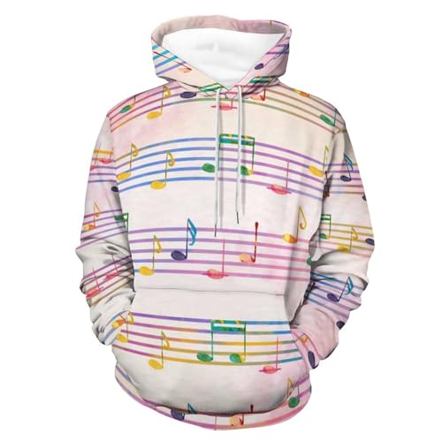 Sweat à capuche musique coloré pour vos journées de détente au studio