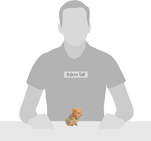 Miniatura 4 de Enesco Jim Shore Heartwood Creek - Figura de cerdo en miniatura, resina de piedra, pintada a mano, coleccionable, decoración del hogar, 3.5 pulgadas