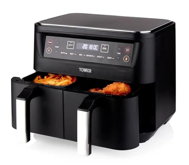 Tower Vortx Dual Basket T17097 Air Fryer 8L stock finder alerts in the