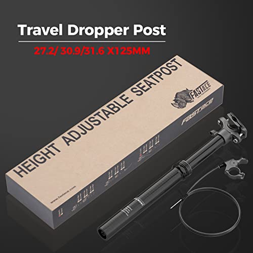 Fastace Dropper Post 125Mm Travel Mtb Dropper Seatpost 27.2/30.9/31.6Mm Remote Internal External Cable Routing (Upper Routing 27.2*440Mm) #TOP7