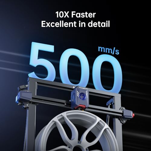 Anycubic Kobra 2 Max 3D Printer, Max 500mm/s High-Speed Printing Large 88L Printing Volume with Auto Leveling Smart Z-Offset Vibration Compensation Enhanced Print Quality & Detail 420x420x500mm