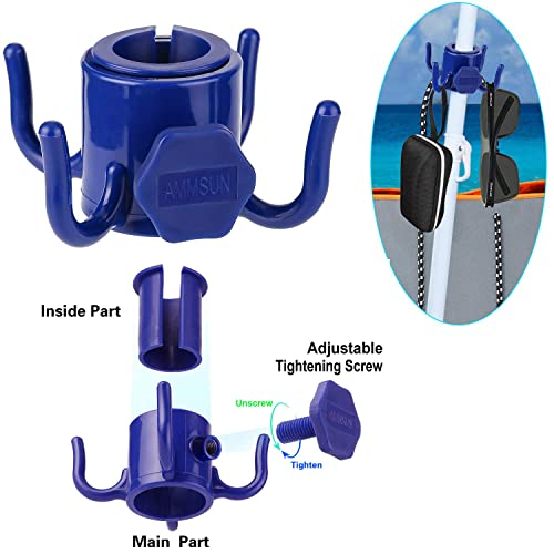 image for AMMSUN Beach Umbrella sand Anchor Stand Holder Heavy Duty and beach um