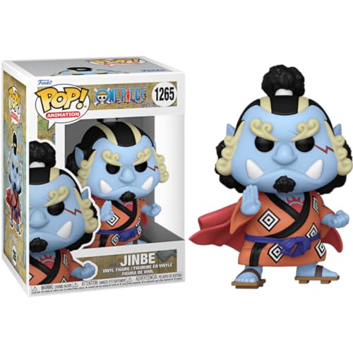 Funko POP! Animation: One Piece, Jimbei, Jinbe, 1/6 Odds for Rare Chase Variant, Collectable Vinyl Figure, Gift Idea - Image 2