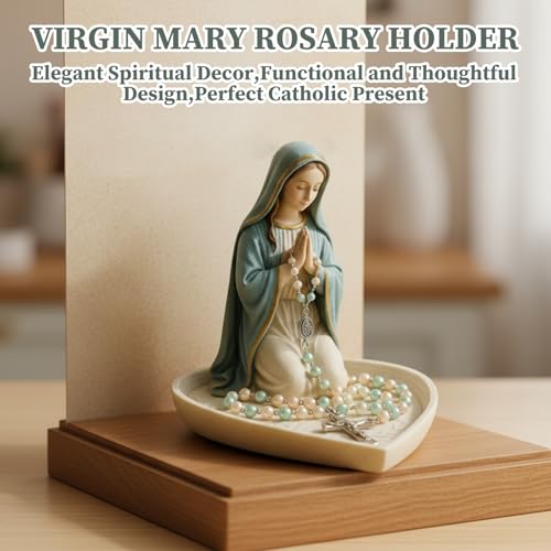 Statue de la Sainte Mère en résine de qualité pour prière catholique