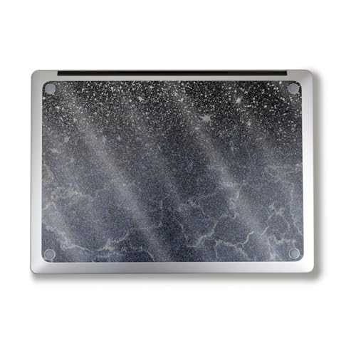 Image of Glossy Glitter Laptop Skin Compatible with Alienware M18 R2 (2024) - Dark Shimmer Marble - Premium 3M Vinyl Protective Wrap Decal Cover - Easy to Apply | Crafted in The USA by MightySkins