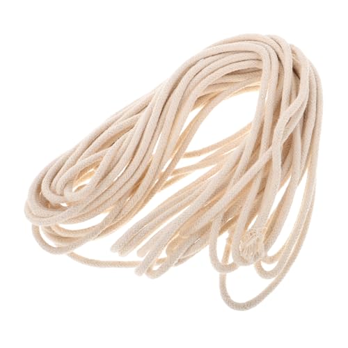 HEALLILY Oil Lamp Wick Replacement 10m Round Cotton Wicks for Kerosene Lamps Soft Warm Light Decorative Candles