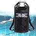 kowaku Dry Bag Storage Bag IPX6 Waterproof Lightweight Sturdy 10L Comfortable with Handle for Camping Beach Hiking Men/Women Boating, Black