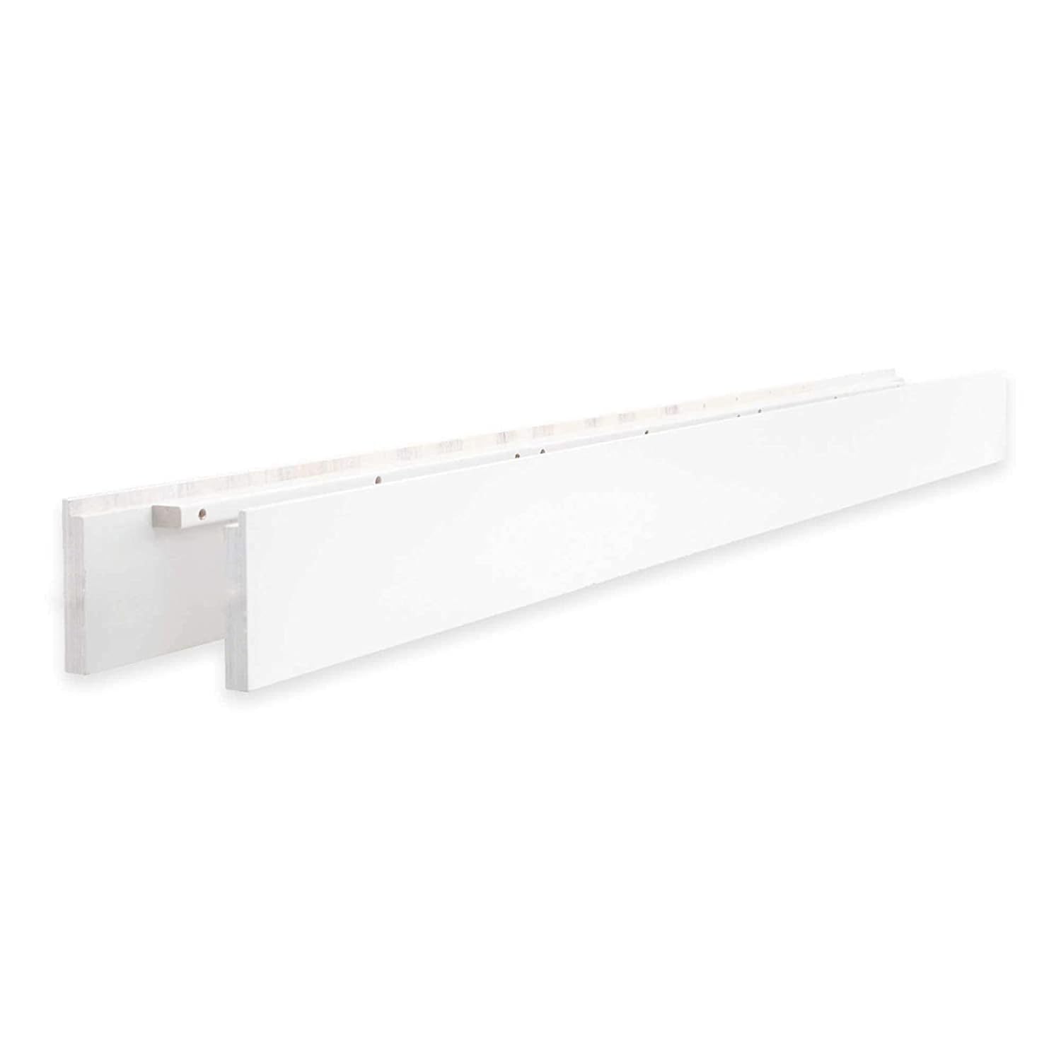 Full-Size Conversion Kit Bed Rails for Baby Appleseed and Eco-Chic Convertible Cribs - Solid Wood Rail - Toddler and Adult Bed Rail for Full-Size Beds - Nursery and Baby Furniture (White, Bolt-On Kit)