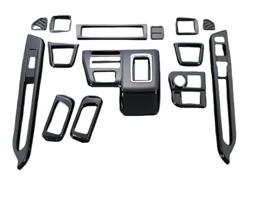 【Aobexalt】ダイハツ新型アトレーForATRAIS700VS710Vインテリア9点フルセット前側両側左右・センターエアコン吹き出し口・ドリンクホルダー・スタートワンボタンハザードボタンパネル・ドアハンドル・ウインドボタンカバーベゼルガーニッシュフレ
