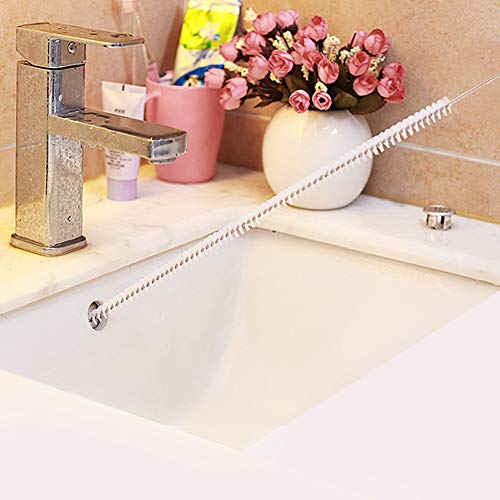 Cepillo para desagües TOPINCN, flexible y resistente con agujero para colgar (verde) miniatura 2