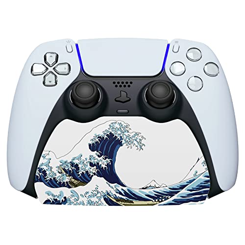 Image of PlayVital The Great Wave Controller Display Stand for ps5, Gamepad Accessories Desk Holder for ps5 Controller with Rubber Pads
