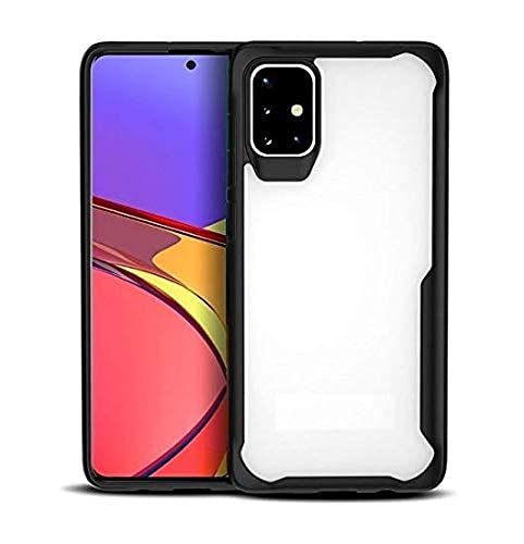 Solimo TPU+Plastic Transparent Black Bumper Case (Hard Back and Soft Bumper Cover) with for Samsung Galaxy M51 - Black (B095SR2PM4) Amazon Price History, Amazon Price Tracker