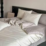 Juego De Sabanas Verano Sábanas Cama Algodon 4 Piezas Funda Nórdica Y Funda De Almohada De Algodón De 100 Hilos Suaves Cómodas Y Transpirables (White 2,1.2m)