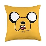 Adventure Time Jake Head Throw Pillow
