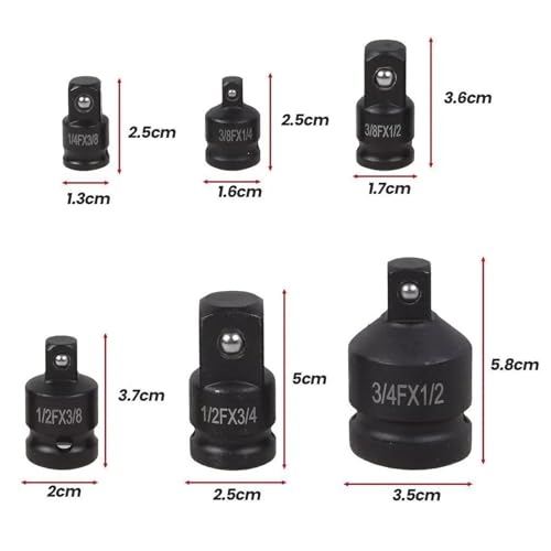Kit multifuncional de adaptadores con extensor resistente 7