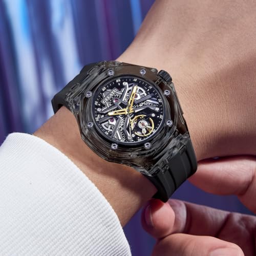Image of OLEVS Automatic Gold Watches for Men Luxury Classic Stainless Steel Calendar Luminous Waterproof Watches for Men